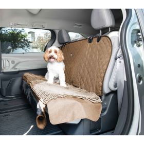 DGS Pet Products Dirty Dog 3-in-1 Car Seat Cover and Hammock Black 54" x 61" x 2" (Color: Tan)