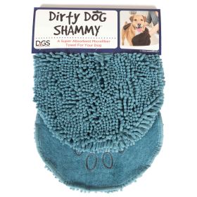 DGS Pet Products Dirty Dog Shammy Towel Brown 13" x 31" x 0.5" (Color: Pacific Blue)